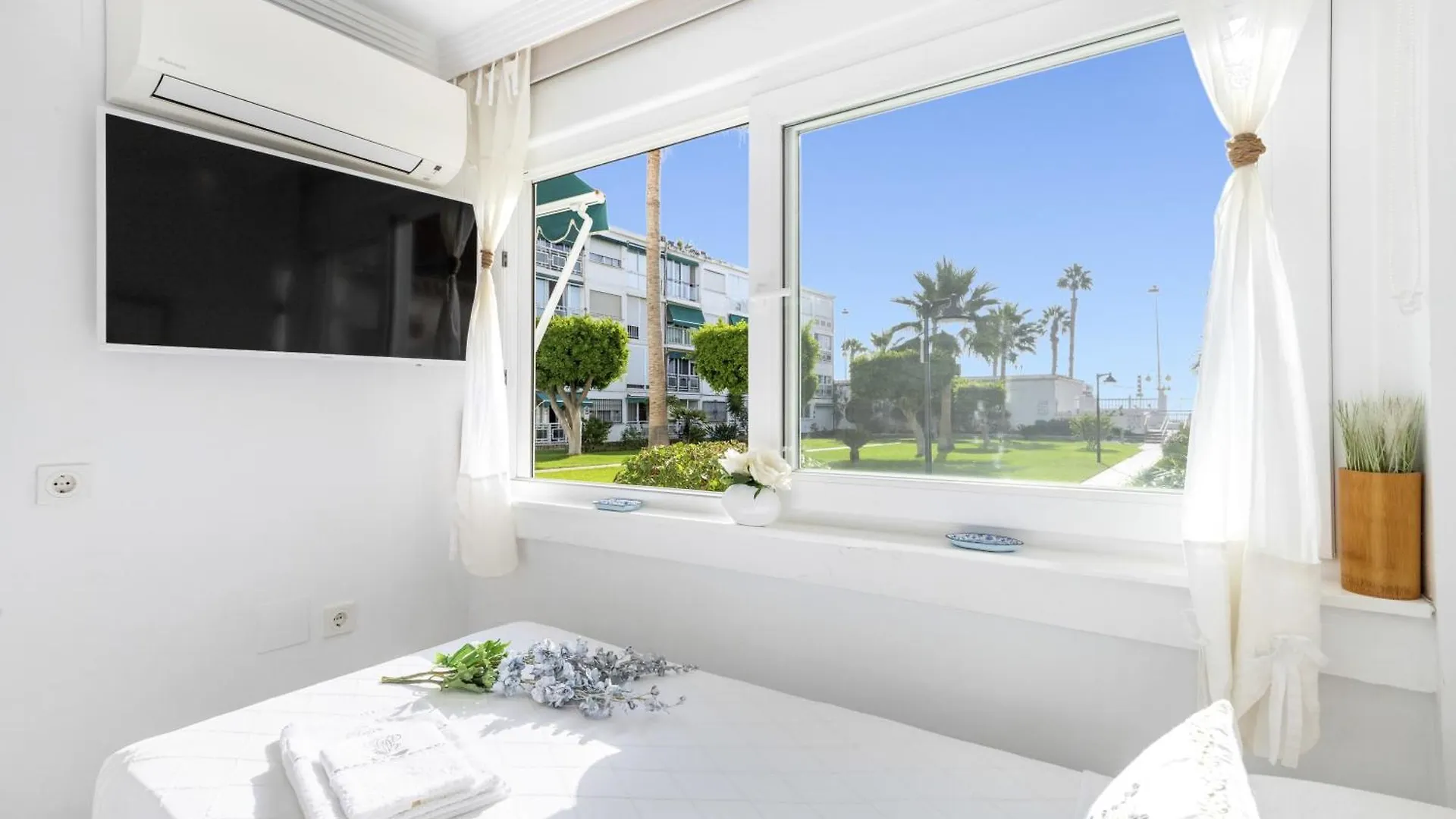 White Summer In Benalmadena Spain